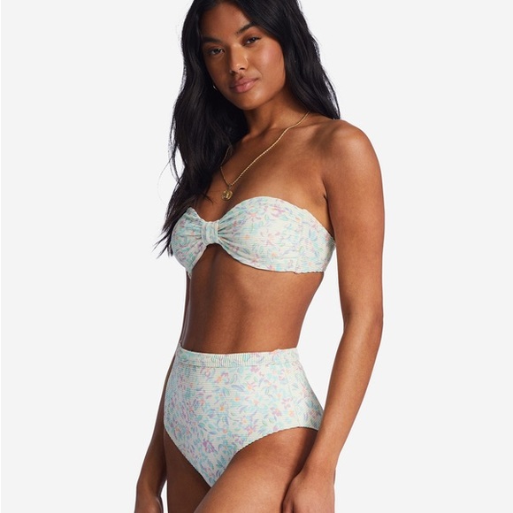 NWT Billabong Sweet Oasis Tanlines Bandeau Set - Picture 4 of 8